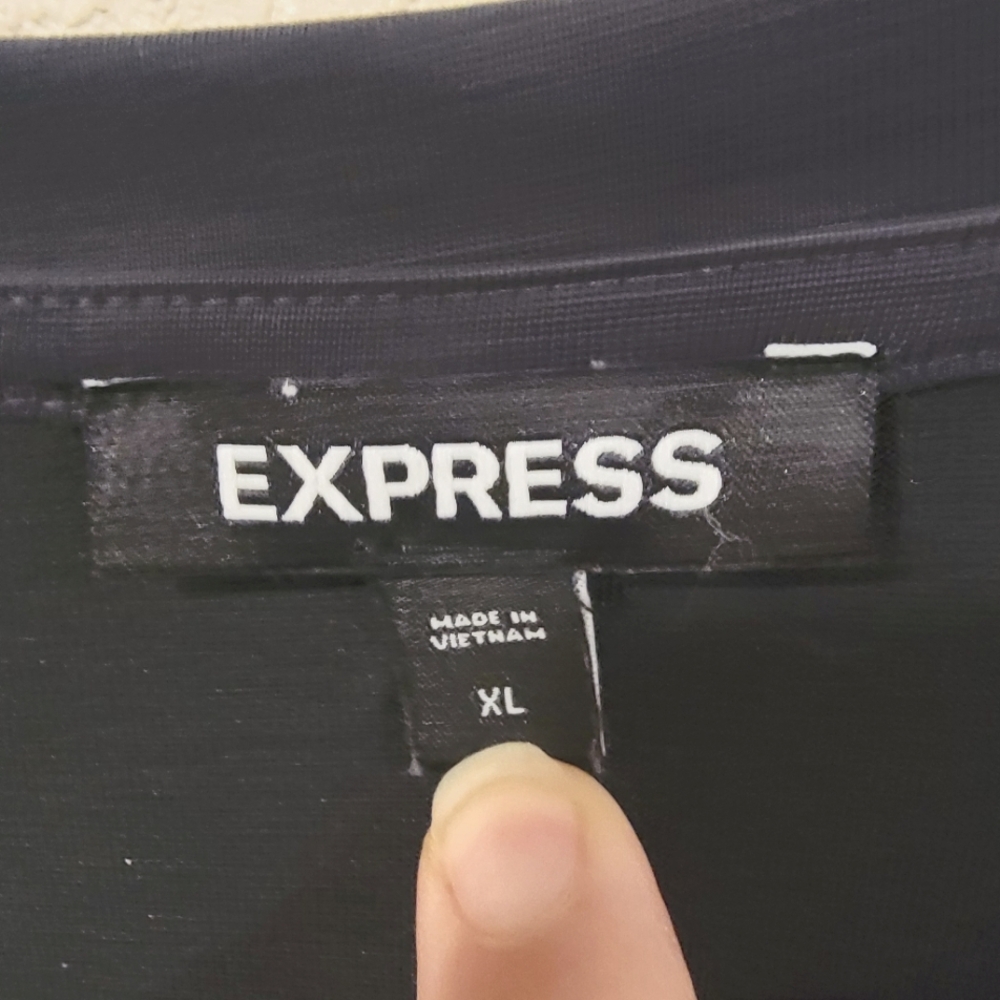Express Open Duster Cardigan - Modal Blend, Dark Grey - Sz XL - Picture 2 of 4